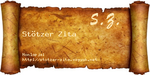 Stötzer Zita névjegykártya